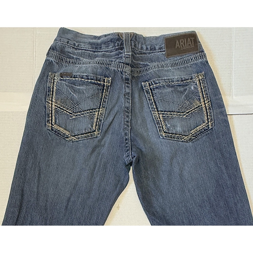 ARIAT M5 - Men's Jeans - Straight Fit & Leg Western Denim Blue - Size 29x36